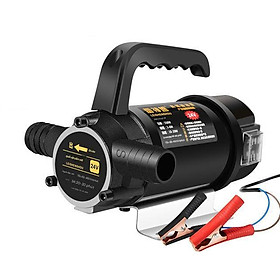 Máy bơm nước dầu diesel 12V 24V, bơm tự mồi lưỡng dụng - Hàng nhập khẩu