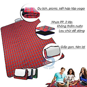 Tấm Trải Du Lịch Cách Nhiệt Chống Thấm Nước Thảm Dã Ngoại Gấp Gọn Nhẹ 150 x 180cm - Du Lịch Đi Biển, Bạt Trải Lót Sàn Picnic Thể Thao Dã Ngoại Cắm Trại Thiết Kế Tiện Lợi Cao Cấp Mang Đi