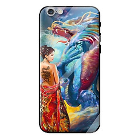 Ốp kính cho iPhone 6 mẫu CÔ GÁI LX 8 - Hàng chính hãng