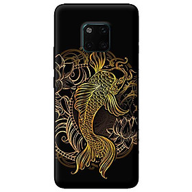 Ốp lưng in cho Huawei Mate 20 Pro mẫu Cá Chép Vàng - Hàng chính hãng