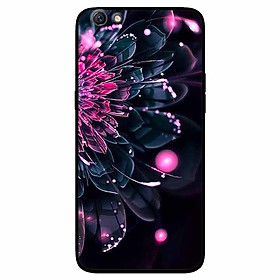 Ốp lưng in cho Oppo F1s/ A59 Mẫu Mẫu Đơn Hồng Đen