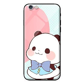 Ốp kính cường lực cho iPhone 6s Plus mẫu gấu 90 - Hàng chính hãng