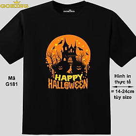 HAPPY HALLOWEEN, mã G181. Hãy tỏa sáng như kim cương, qua chiếc áo thun Goking siêu hot cho nam nữ trẻ em, áo phông cặp đôi, gia đình, đội nhóm
