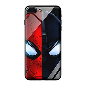 Ốp kính cường lực cho iPhone 7 Plus Nhện Đỏ Đen - Hàng chính hãng