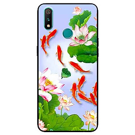 Ốp Lưng in cho Realme 3 Mẫu Đàn Cá Koi - Hàng Chính Hãng