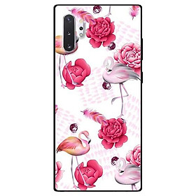 Ốp lưng dành cho Samsung Note 8 - Note 9 - Note 10 - Note 10 Plus mẫu Hạc Hồng Mẫu Đơn
