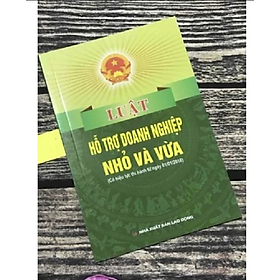 Luật hỗ trợ doanh nghiệp nhỏ và vừa ( Có hiệu lực thi hành từ ngày 01/01/2018) - Quốc Hội - NXB Lao Động