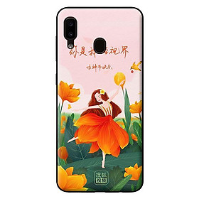 Ốp lưng in cho Samsung Galaxy A20 mẫu Cô Gái Múa - Hàng chính hãng