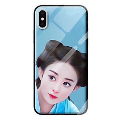 Ốp kính cường lực cho iPhone XS MAX mẫu CÔNG CHÚA 35 - Hàng chính hãng