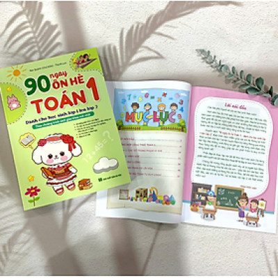 Sách 90 Ngày ôn hè Toán 1 (dành cho học sinh lớp 1 lên lớp 2) theo chương trình SGK mới nhất