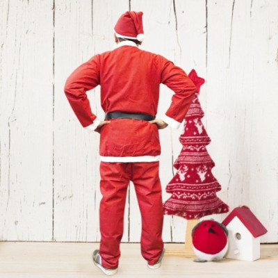 Bộ quần áo ông già Noel 5 món áo Noel ,quànNoel , râu , mũ ,đai thắt/ bộ trang phục hoá trang ông già Noel