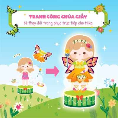 Sách - Trò Chơi Sắp Xếp Tủ Đồ Cùng Mika Xinh Đẹp - Thời Trang Và Phụ Kiện Cô Tiên Xinh - Megabook