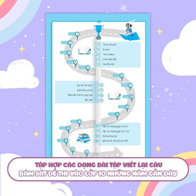 Sách - Bài Tập Viết Lại Câu Tiếng Anh - Ôn Thi Vào 10 Và 10 Chuyên - Megabook