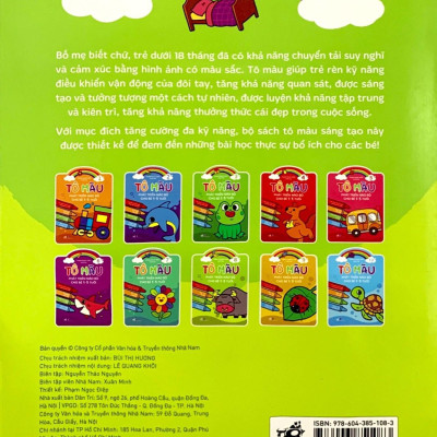 Tô Màu Phát Triển Não Bộ Cho Bé 1-5 Tuổi - Tập 8