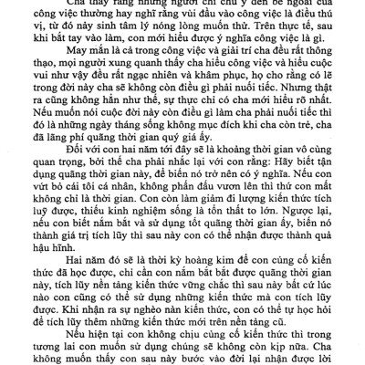 Để Thành Công Trong Cuộc Sống - Thư Gửi Con Trai Của Cha