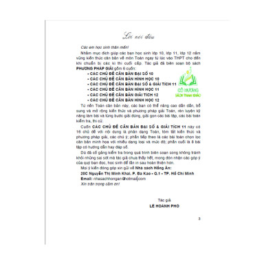 Sách - Phương Pháp Giải Các Chủ Đề Căn Bản Hình Học 11 (Dùng Chung Cho Các Bộ SGK Hiện Hành)