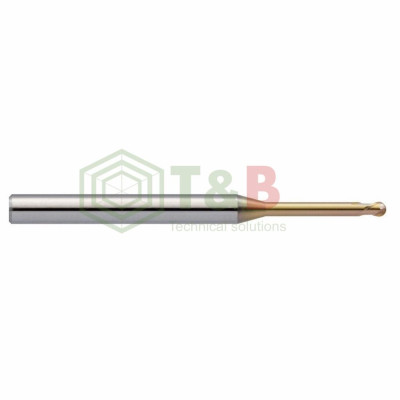 Dao Cầu Cổ Dài R0.3 x 2.5 x 45 L Union Tool Model HSLB2006-025,Dao phay ngón gia công sau nhiệt