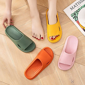 Dép  xốp  sọc đi trong  nhà  cho nam và nữ ,  màu sắc tươi trẻ  , dùng  trong văn phòng, nhà tắm siêu nhẹ , chất liệu nhựa siêu bền chống trơn trượt