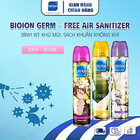 Chai Xịt Khử Mùi Sạch Khuẩn Không Khí Bioion Germ-Free 300ml Hương Toka