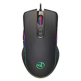 Chuột chơi game có dây HXSJ DPI6400 có đèn nền 7 nút thiết kế tiện dụng