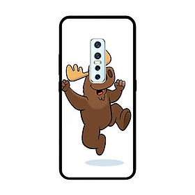 Ốp Lưng in cho Vivo V17 Pro Mẫu Chú Nai Vui Nhộn - Hàng Chính Hãng