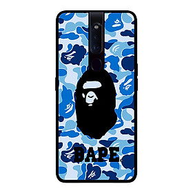 Ốp lưng dành cho điện thoại Oppo F11 Pro Bape Xanh Có Chữ Hàng chính hãng