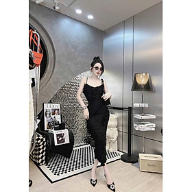 SET ĐẦM REN THUN TẦNG KÈM ÁO KHOÁC (CÓ MÚT NGỰC) 2 MÀU Y HÌNH