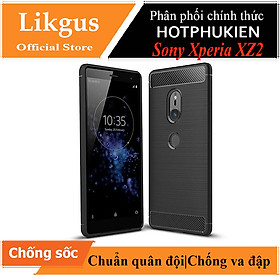 Ốp lưng chống sốc cho Sony Xperia XZ2 hiệu Likgus (chuẩn quân đội, chống va đập, chống vân tay) - Hàng chính hãng
