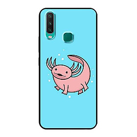 Ốp Lưng in cho Vivo Y15 Mẫu Cá Cửu Sừng Hồng - Hàng Chính Hãng