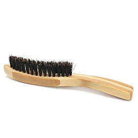 Bàn chải chải râu ECOHUB bằng tre màu sắc tự nhiên 16cm