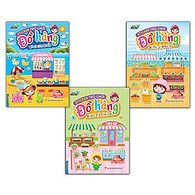 Sách - Sticker Trò Chơi Đồ Hàng - Bé Đi Du Lịch Biển + Bé Làm Chủ Tiệm Hoa + Bé Tập Làm Vườn - Combo 3 Cuốn - Minh Thắng