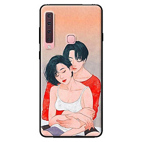 Ốp lưng in cho Samsung Galaxy A9 2018 mẫu Cặp Đôi Ôm Nhau - Hàng chính hãng