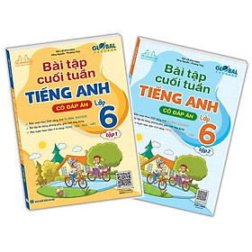 Sách - Global Success - Bài Tập Cuối Tuần Tiếng Anh Lớp 6 - Có Đáp Án - Combo 2 Tập - Minh Thắng