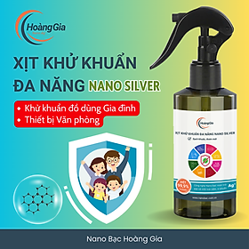 Xịt Khử Khuẩn Đa Năng Nano Bạc Hoàng Gia - Diệt Khuẩn Bề Mặt Đồ Dùng Không Hóa Chất Độc Hại
