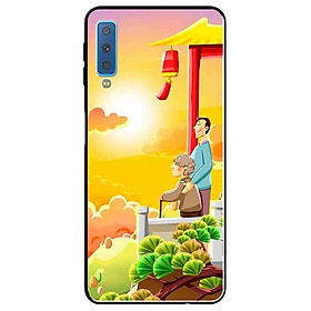 Ốp lưng dành cho Samsung A7 2018 mẫu Tình Cha Mẹ Con