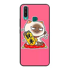 Ốp Lưng in cho Vivo Y12 Mẫu Mèo May Mắn 8 - Hàng Chính Hãng