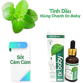 Tinh Dầu Húng Chanh Dr.baby - Phòng bé có dấu hiệu sốt, cảm cúm, ho, sổ mũi 30ml