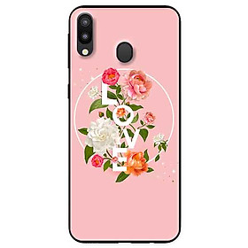 Ốp lưng in cho Samsung M20 Mẫu LOVE Hoa