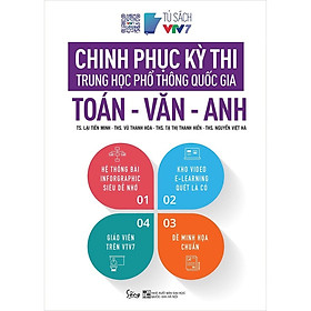 Sách Chinh Phục Kỳ Thi THPT Quốc Gia Toán Văn Anh Lớp 12 Ôn Thi THPT Cấp Tốc