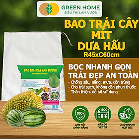 10 Túi Bọc Mít GreenHome, 45x60cm, Có Nút Cài, Độ Bền 3-5 Năm, Nhiều Kích thước