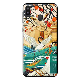 Ốp in cho Samsung Galaxy M20 Hai Con Hạc - Hàng chính hãng