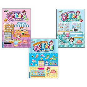 Sách - Sticker Trò Chơi Đồ Hàng - Bé Tập Làm Bác Sĩ + Bé Đi Thủy Cung + Bé Đi Siêu Thị - Combo 3 Cuốn - Minh Thắng