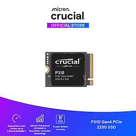 Crucial P310 1TB PCIe Gen4 NVMe 2230 M.2 SSD-CT1000P310SSD2 - Hàng chính hãng