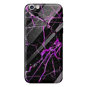 Ốp kính cho iPhone 6 Plus mẫu NỀN ĐÁ HOA 7 - Hàng chính hãng