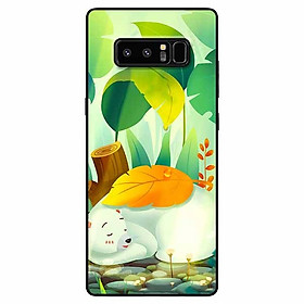 Ốp lưng dành cho Samsung Note 8 mẫu Gấu Ngủ Đông