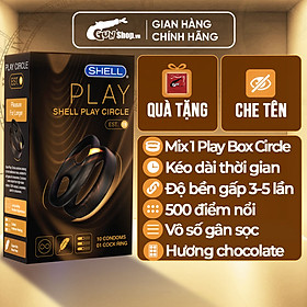 Bao cao su Shell Play Circle 6 tính năng - Hộp 10 cái  + 1 Play Box Circle