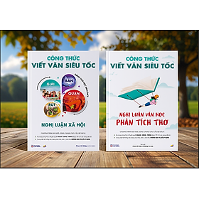 Sách công thức viết văn siêu tốc cho học sinh THCS + cuốn 101 bài văn mẫu nghị luận -  Cô Phan Hồ Điệp Đậu Ngọt