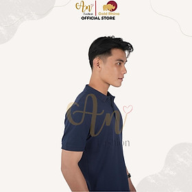 Áo Polo Nam Màu Xanh Đen Cao Cấp 100% Cotton, Thoáng Mát, Kháng Khuẩn - Gold Rhino