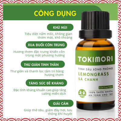 Tinh Dầu Xông Phòng Tự Chọn Mùi TOKI MORI (10ml) Xuất Khẩu Nhật Bản, Khử Mùi, Kháng Khuẩn, Đuổi Muỗi, Giải Cảm