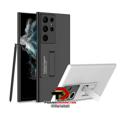 Ốp lưng chống sốc kiêm giá đỡ cho Samsung Galaxy S23 Ultra hiệu Likgus Ultra-Thin Bracket Shell chống sốc cực tốt, chất liệu cao cấp, kiêm giá đỡ cho điện thoại - Hàng nhập khẩu